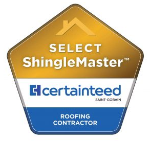 CertainTeed Select ShingleMaster roofing contractor logo.